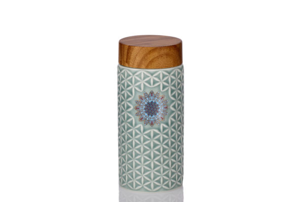 The Flower of Life Tumbler Mint Green