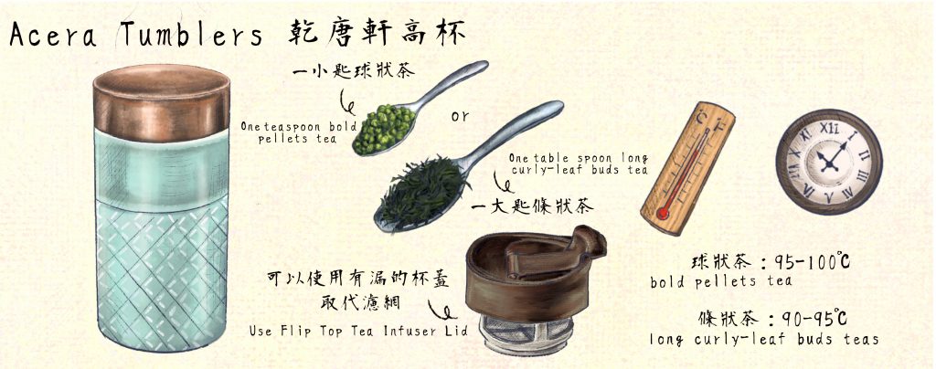 s oolong tea brewing by tumbler